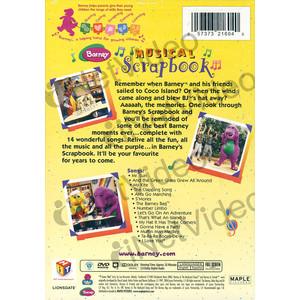 Barney s Musical Scrapbook DVD
