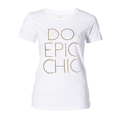 Special Edition Gold Do Epic Chic Tee in White