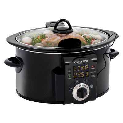 Crock-Pot Smart-Pot Slow Cooker With Probe And Digital Countdown, Black