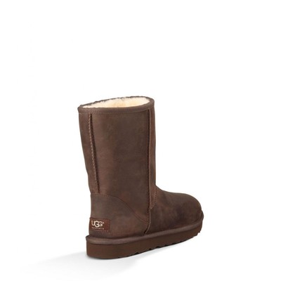 w classic short leather ugg