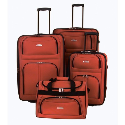 Delsey Helium Destiny Luggage 4-Piece Set - Burnt Orange Color