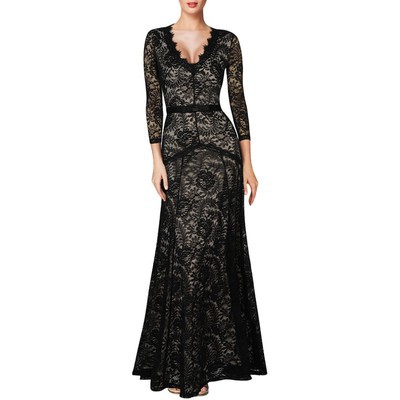 Elegant Sexy Lace Evening Gown